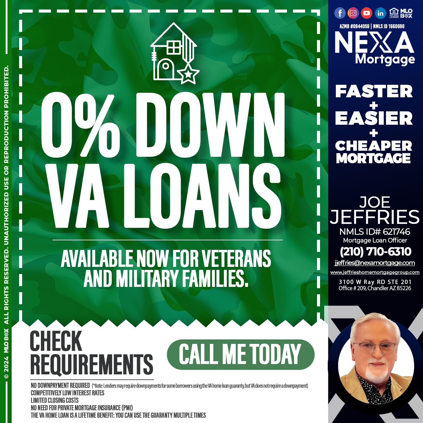 O DOWN - Joe Jeffries -Loan Officer