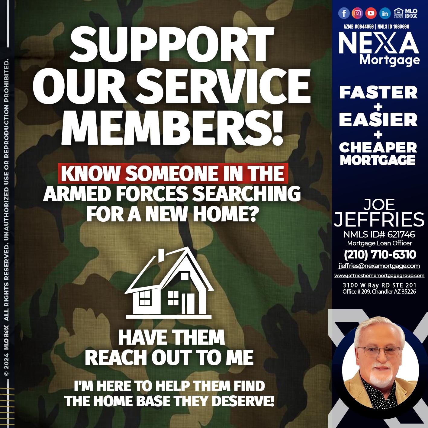 SUPPORT - Joe Jeffries -Loan Officer